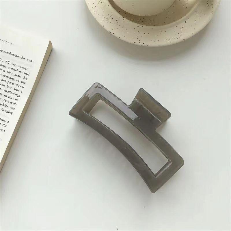 10.5cm Large Square Acrylic Jelly Hair Claw Clip for Women