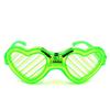 LED Light-up Flashing Glasses: Square, Heart-shaped, Venetian Blind Styles
