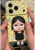 Heart-Shaped Sad Crying Doll Phone Case for Apple 17/15/14/16 Pro Max, 12/11, Soft XR/XS
