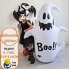Halloween Pumpkin Ghost Inflatable Lantern for Decor & Costumes