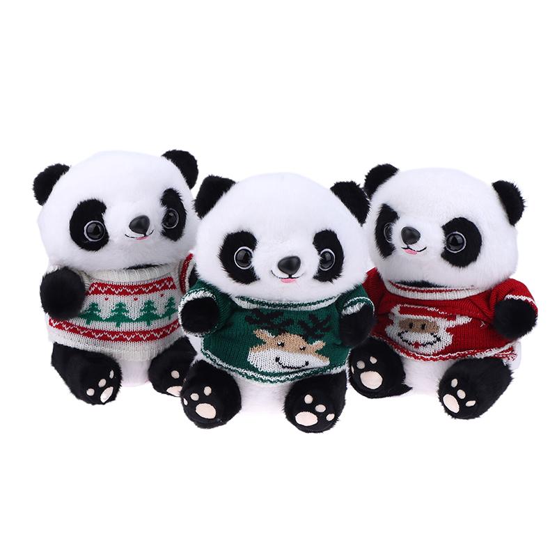 Christmas Cute And Soft Panda Doll Kawaii Plush Simulation Stuffed Animals Toy For Children'S Playmates Birthday Gift