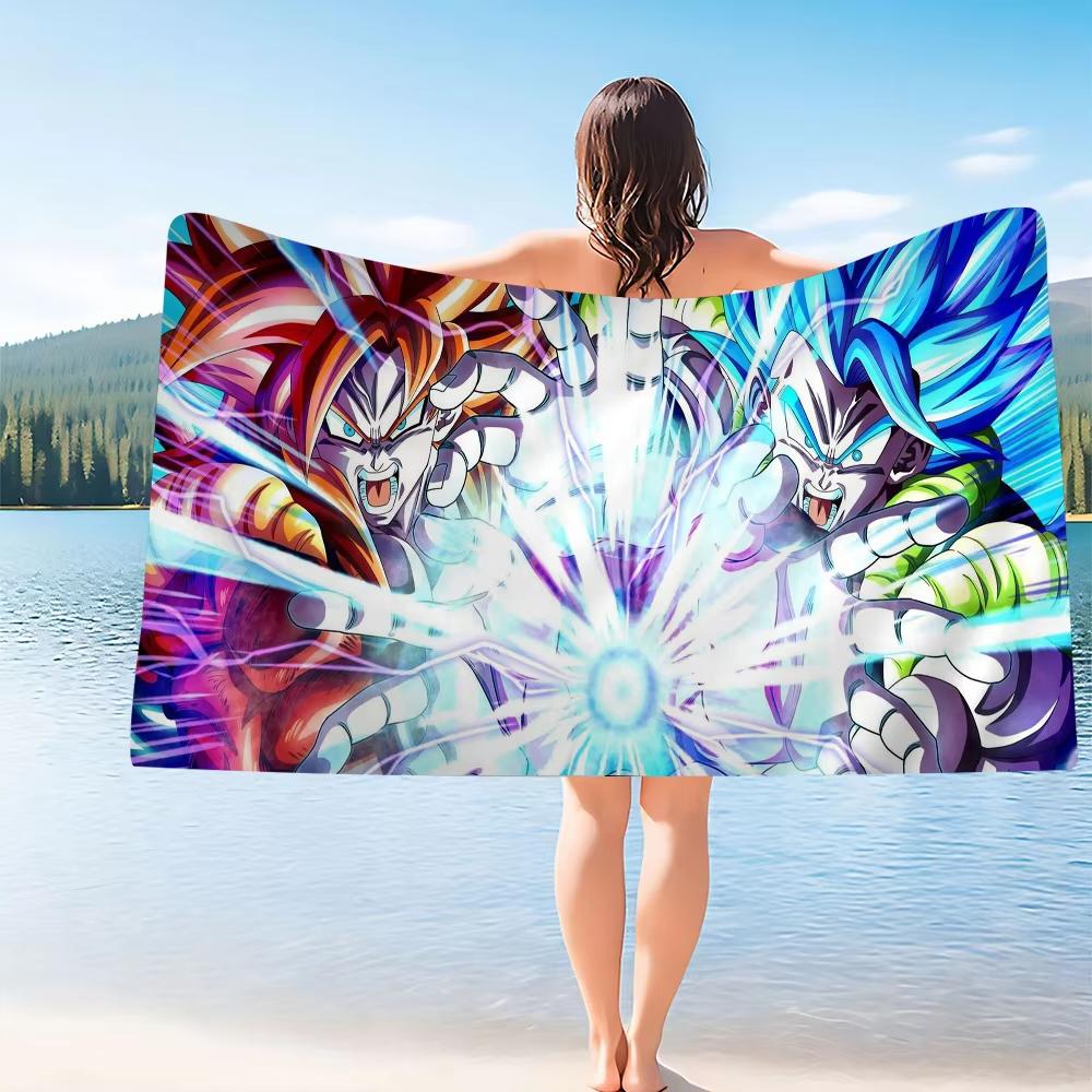 Dragon Ball-G-GOKU Big Microfiber Beach Towels Quick Dry Towel Sand Beach Towels Pool Towel for Travel Swim Pool Yoga