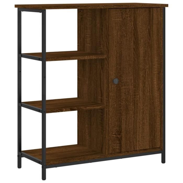 VidaXL Buffet chêne marron 70x30x80 cm bois d'ingénierie 835493