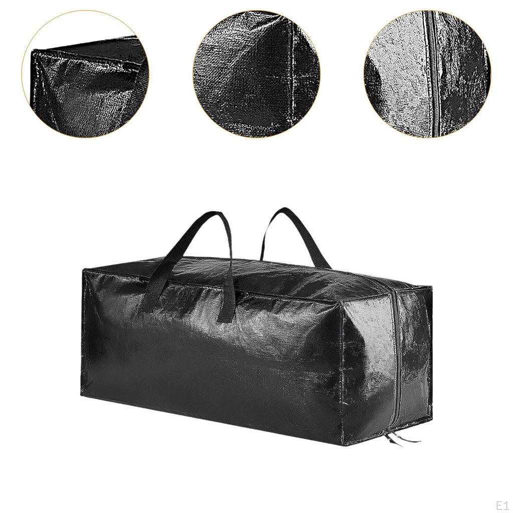 Moving Bag with Backpack Straps and Zippers for Storage of Cushions Pillows