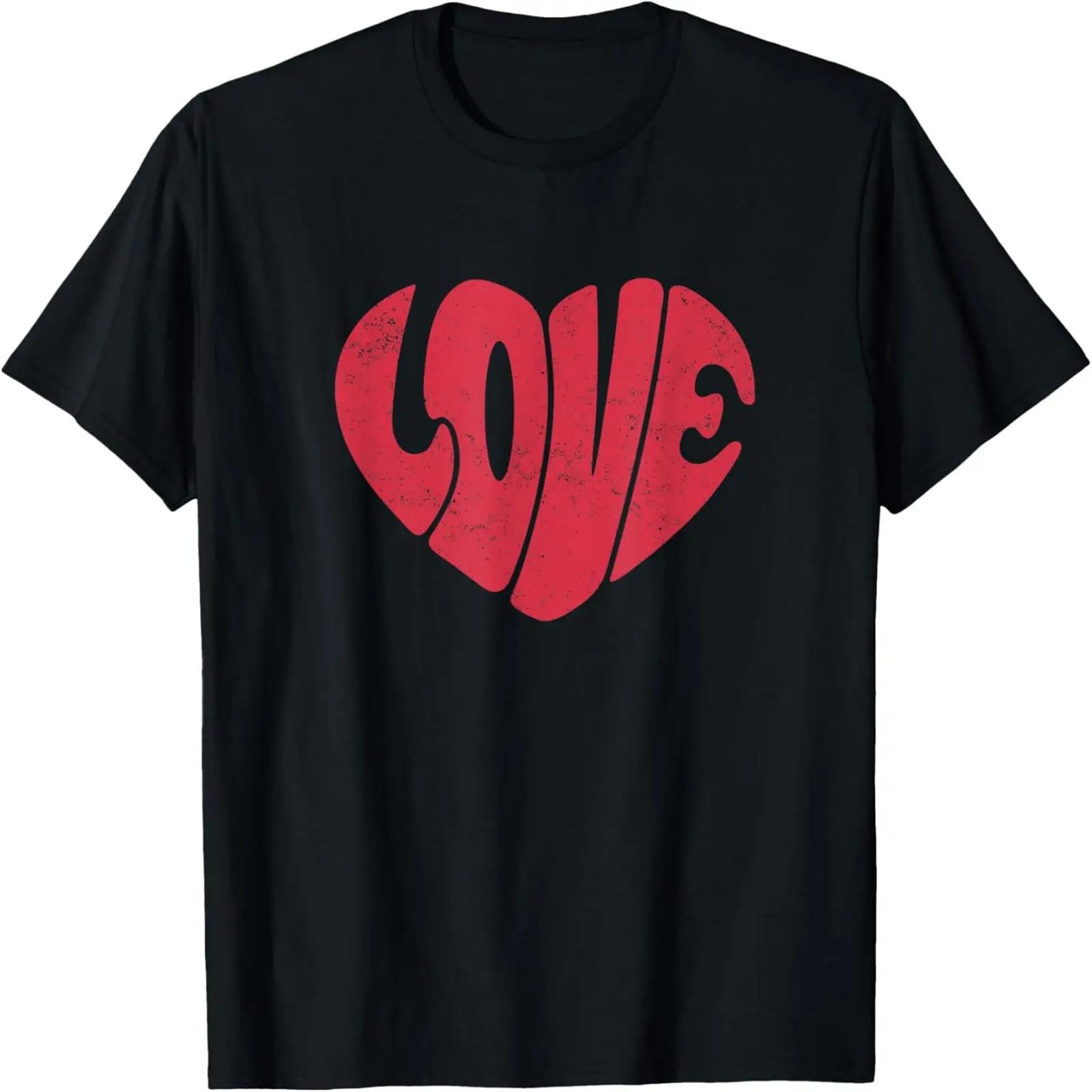 

Retro Love Heart Vintage Graphic for Men and Women T-Shirt XXXXXL