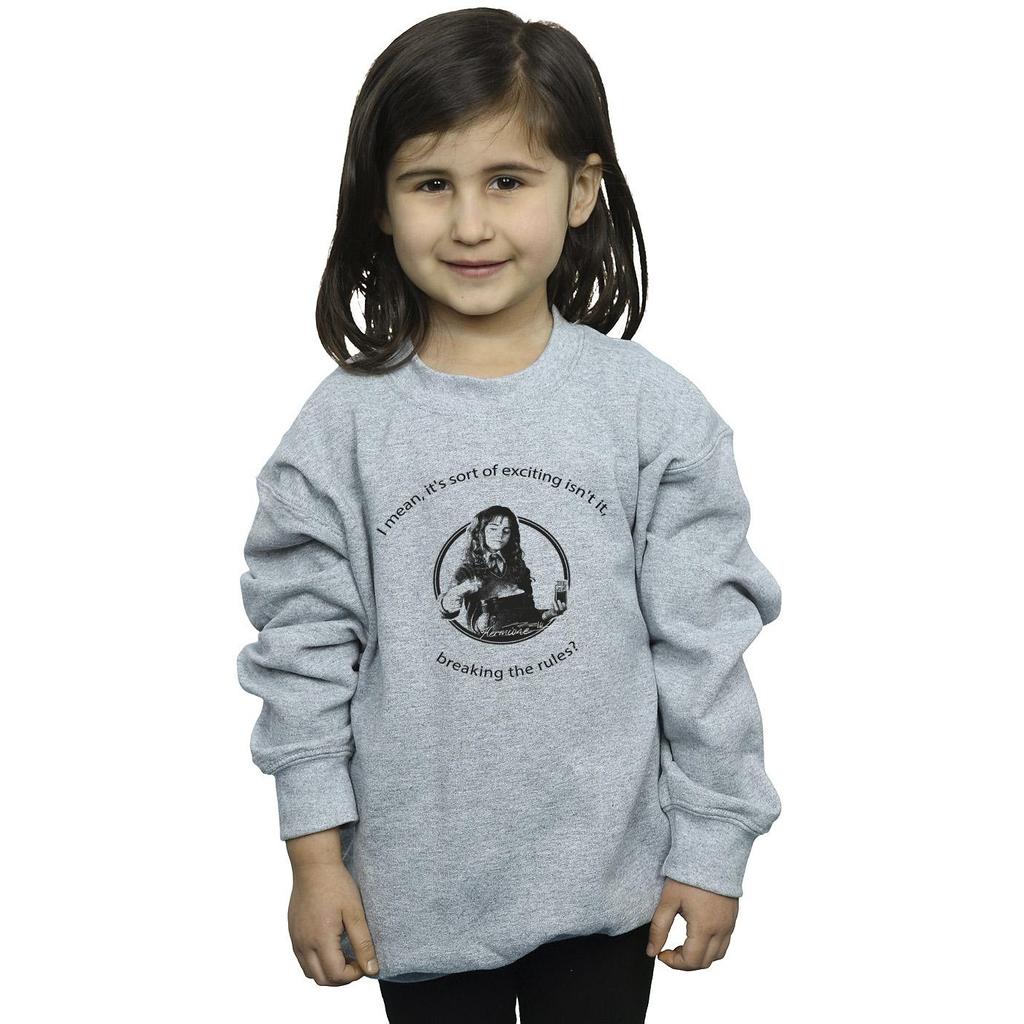 HARRY POTTER Girls Hermione Breaking The Rules Sweatshirt