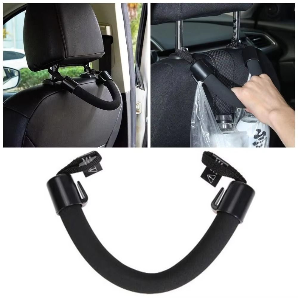 Double Hook Car Headrest Grab Handle Car Seat Back Headrest Hanger  Vehicle Accessories