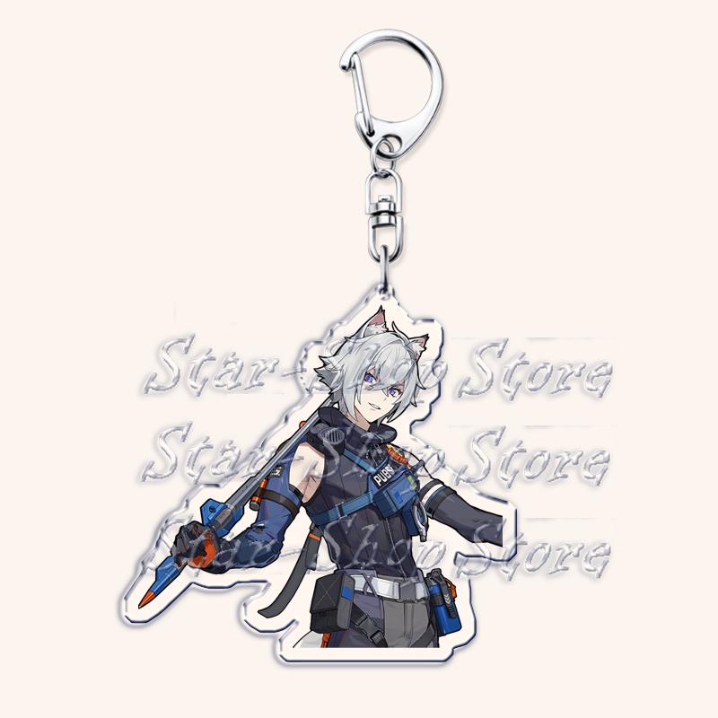 Hot Zenless Zone Zero Keychains for Womens Accessories Bag Ellen Joe Bangboo Miyabi ZZZ Anby Jane Doe Nicole Keyrings Fans Gifts