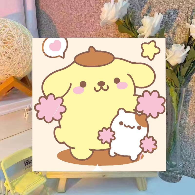 Crayon Shin-chan DIY Acrylic Colorful Kids' Healing Decorative Painting Set