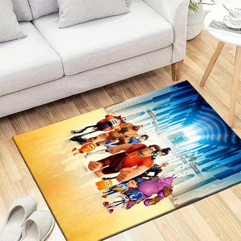 

1pc Wreck-It Ralph Pattern Area Rug Soft Flannel Floor Mat for Living Room, Bedroom, Sofa Coffee Table Floor Mat 60cm by 90cm