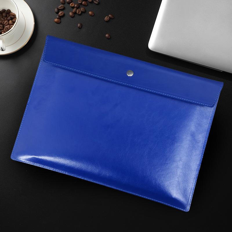 Men s Large A4 Document Bag - Thick Leather, Custom Logo, High Capacity.