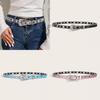 Rhinestone Large Small Hole Waist Belt Ladies Sequin Decoration Gift Fashion