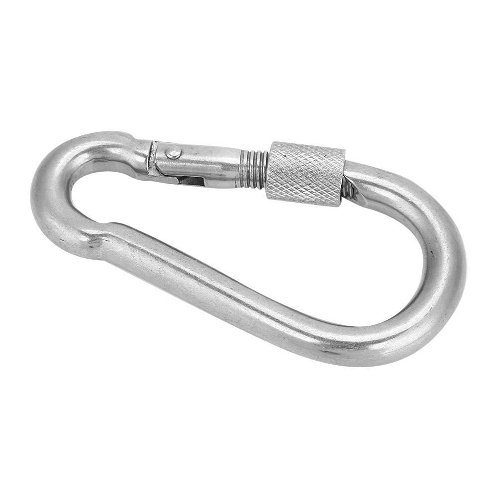 304 Stainless Steel Carabiner Fast Hanging Buckle Elastic Buckle Spring Hook (M11)