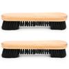2PcsSet Pool Table Brush Billiard Cleaner Wooden Handle Pool Table Cleanning Accessories
