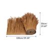 Straw Roof Thatch Panel Palm Thatch Roll Simulation Accessories Ornament Multi Use 39inx20in Grass Skirting Roof for Bar