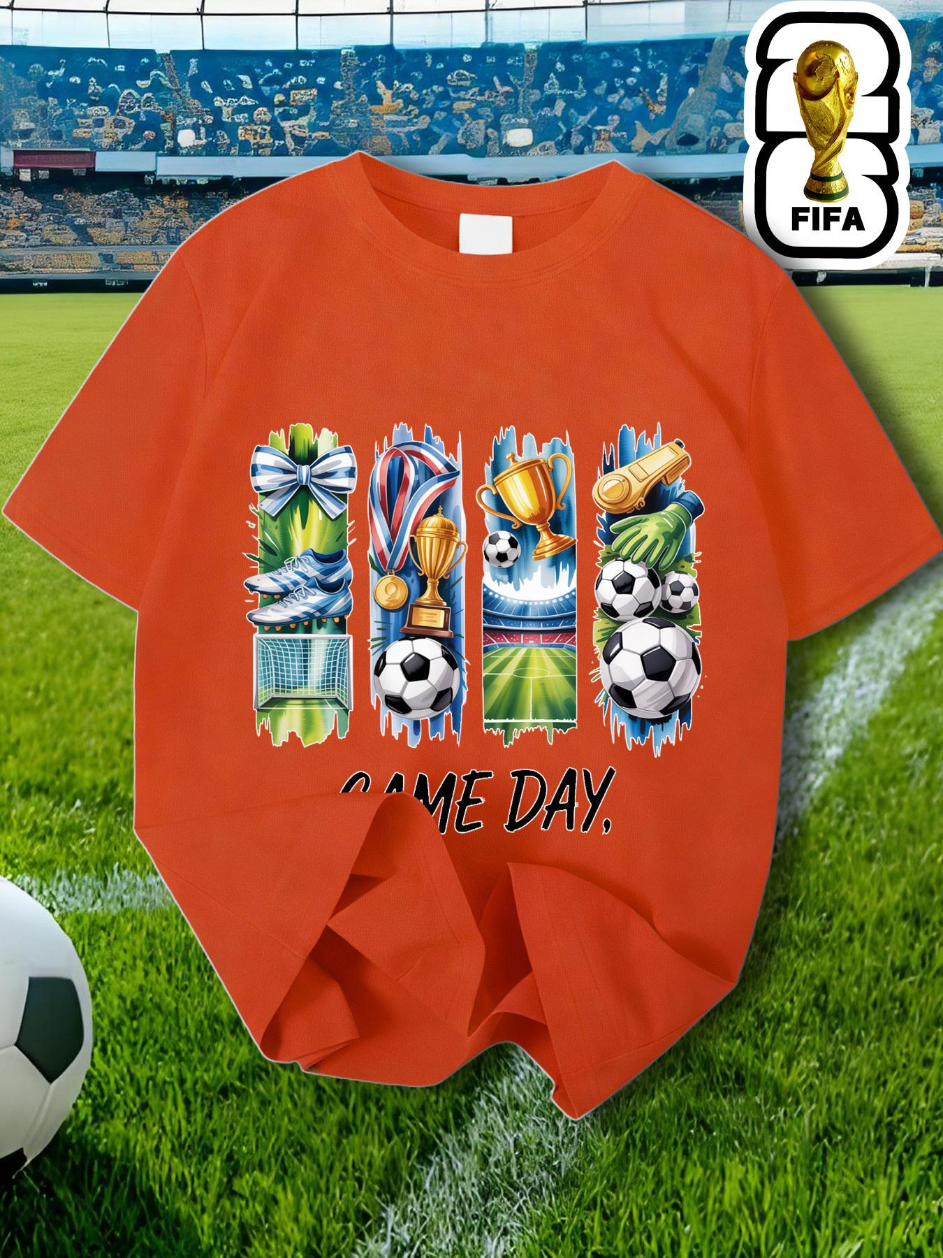 

FIFA Has Authorized a Series of Men S T-Shirts for The FIFA World Cup, Featuring FIFA Merchandise, Souvenirs, And Support T-Shirts XXL помаранчево-червоний