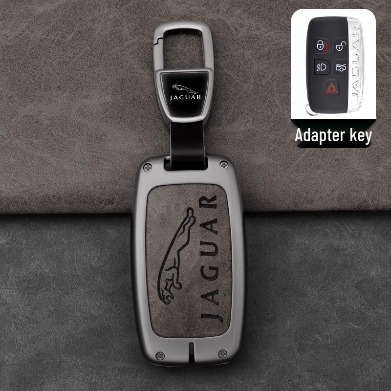 Jaguar Key Cover for XFL, XEL, XJL, F-PACE, XF, XE: Unisex Car Key Shell with Racetrack Buckle