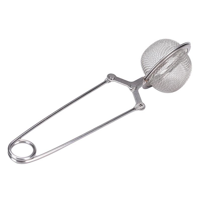 Tea Infuser Stainless Steel Sphere Mesh Tea Strainer Coffee Herb Spice Filter Diffuser Handle Tea Ball Match Tea Bags