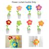 Plush Sunflower Rose Window Curtain Tieback Short Plush Pp Cotton Filling 8 Colors 3 Heights