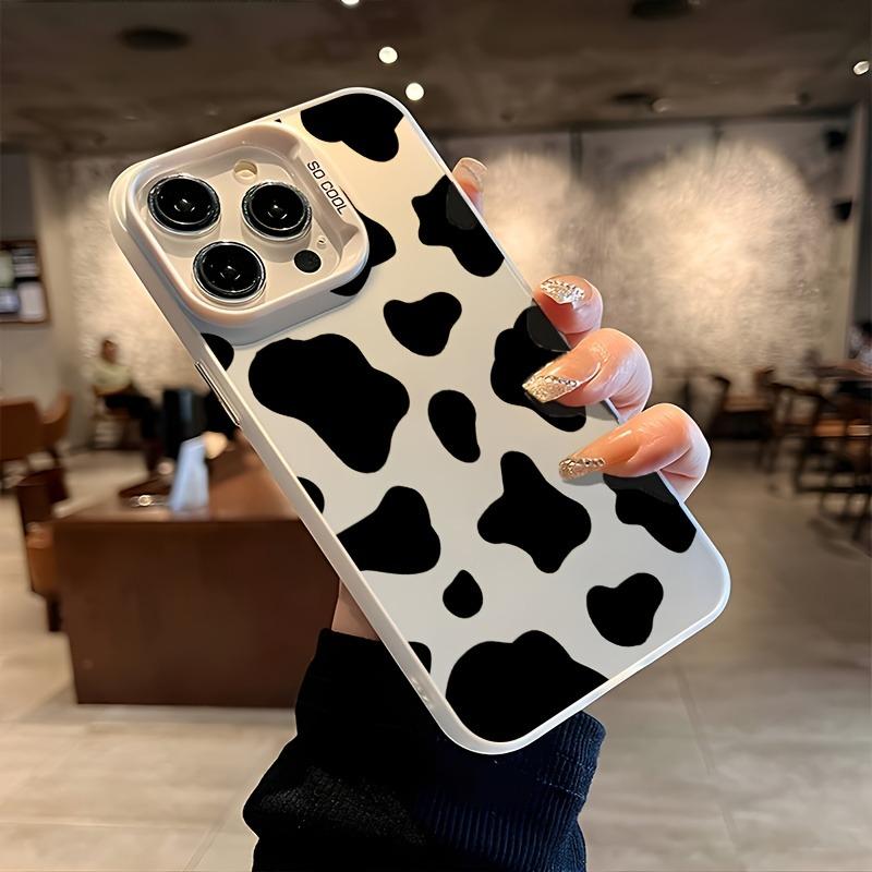 Cow Print Design Case Suitable Phone case for iPhone 17 16 15 14 13 12 11 Plus Pro Max Series Instagram Style Protective Cover