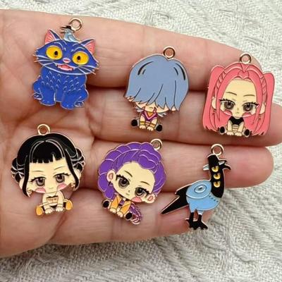 10Pcs/Set Bird And Monster Enamel Pin Brooches For Women Lapel Pins Badge Brooch On Backpack Costume Accessories