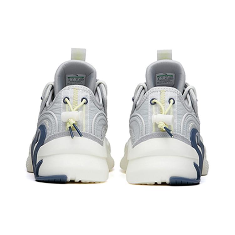 New Anta Life Collection AT91 Wear Resistant Slip Resistant Low Top Skateboard Shoes Men's Microchip Gray 112218072-6