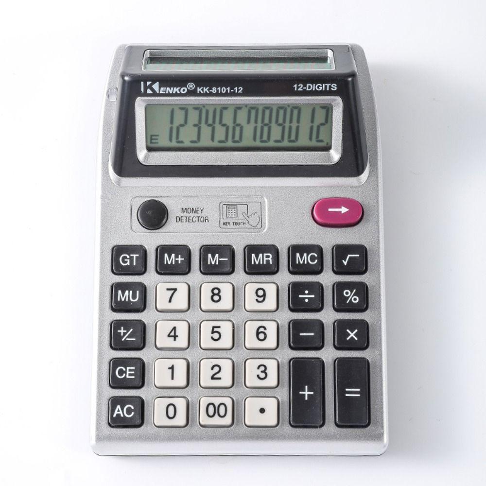 Multifunctional 12 Digits Calculator Large Screen Display Desktop Calculator Financial Institution