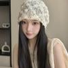 Lace Flower Stacked Hat Thin Soft Pullover Hat Creative Cap  Spring Summer