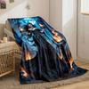 Mysterious Witch Glowing Cauldrons Moonlit Forest Blanket Bedroom Blanket for Livingroom Couch Lunch Break Soft Throw for Friend's Festival Gift