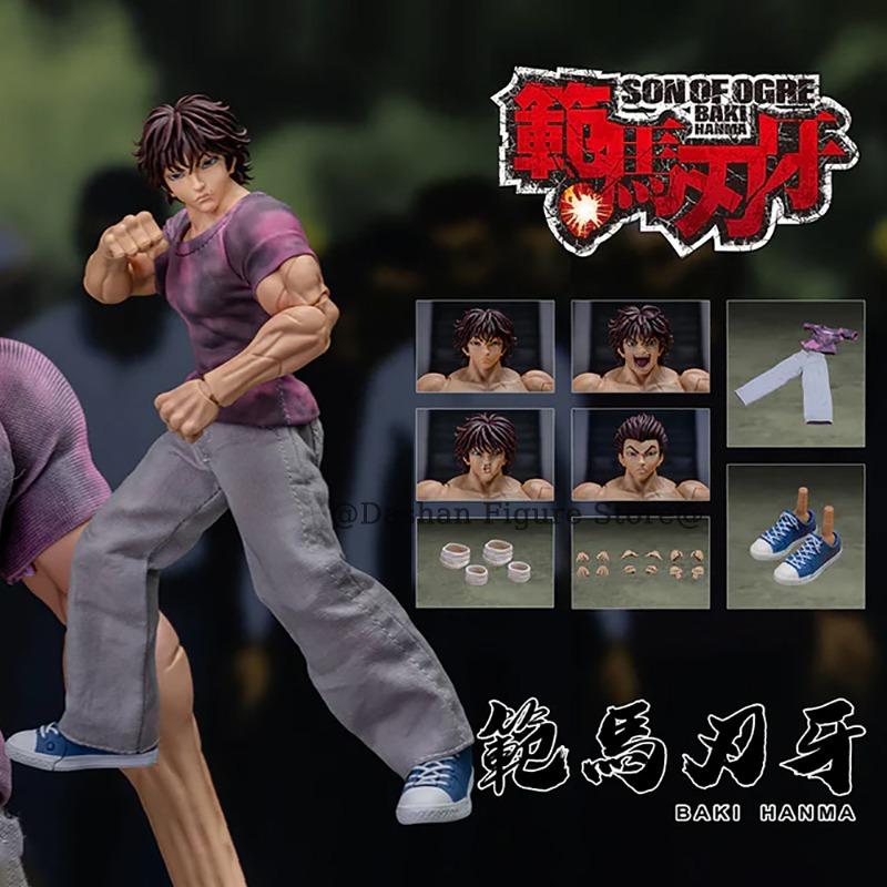 ST Baki Hanma Action Figure Katsumi Son Of THE Ogre Figures Yujiro Yamazaki's Oni Back Figurine Model Toys Ko Collection Doll