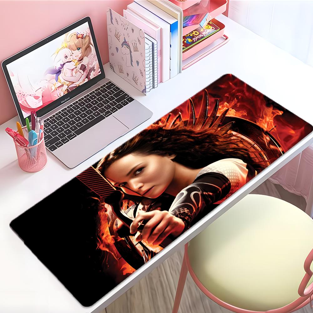 Exciting Classic Movie The Hhunger Games Mouse Pad Large Thick Desk Pad Stitched Edges Gaming Mouse Mat For Pc