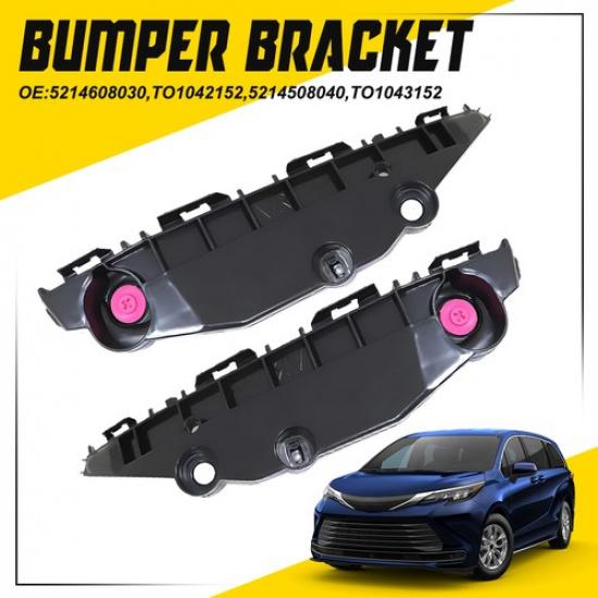 2x Bumper Fender Brackets Support Front For -25 Toyota Sienna 5214608030 EOA