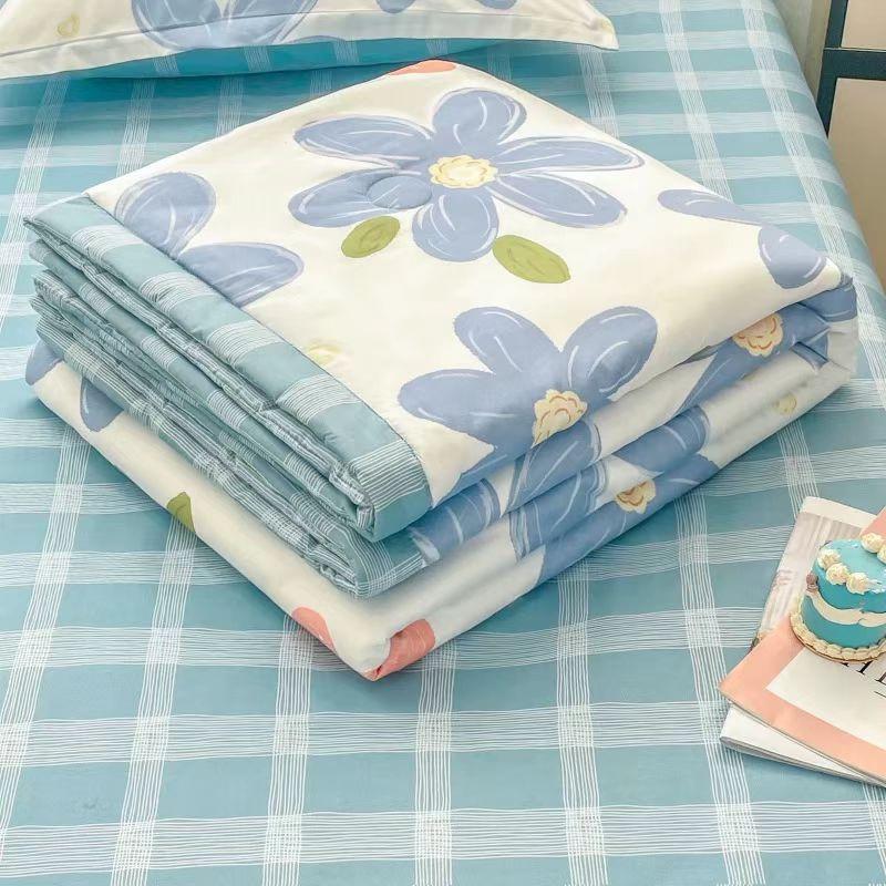 2026 New Spring Summer Cotton Blanket Thin Comforter Quilts Adult Children's King Quilt Patchwork Bedspread Luxury Bed Blanket 200x230cm Home Decor