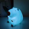 Niedliches Cartoon Capybara Nachtlicht Batterie Dimmbar Schlaf Nachtlampe Für Kinderzimmer Dekoration