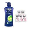 Clear Men Anti-Dandruff Oil Control Shampoo, 450g with Travel Packs