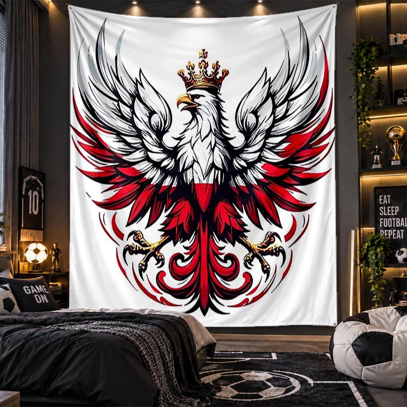 Wall Hanging Tapestry Poland Print Cloth for Living Room Bedroom Home Decor