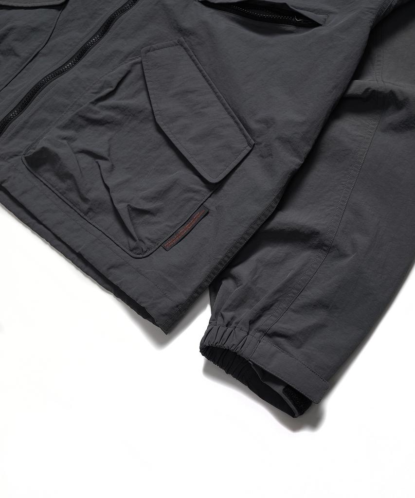 Soundslife Hard Shell Windbreaker Jacket Charcoal
