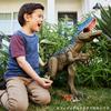 Mattel JURASSIC WORLD Super Big Allosaurus Kinderfigur Dinosaurier Spielzeug Gesamtlänge: Ca.. 100 cm. Ab 4 Jahren. Blaubraun. HRX53