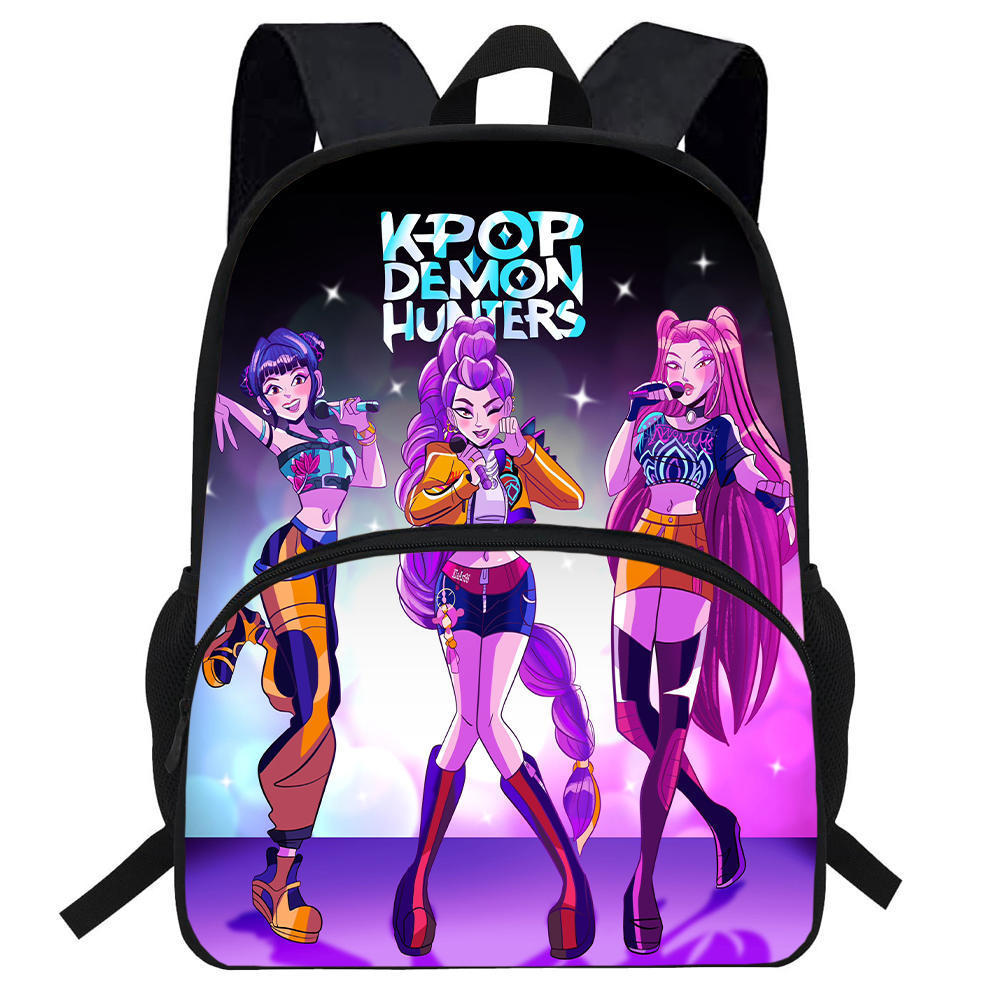 Anime Witch Hunter Group Men'S And Women'S Backpacks, Elementary School Students' Backpacks, Large-Capacity Printed Casual Backpacks
