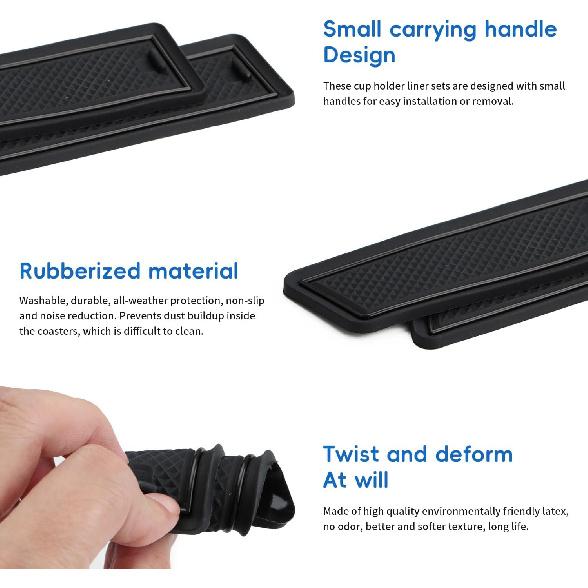 Auovo Cup Holder Ert Liners Compatible With Subaru Crosstrek 2013-2017 And Subaru Impreza 2012-2016 Accessories  Door Center Console Interior Mats