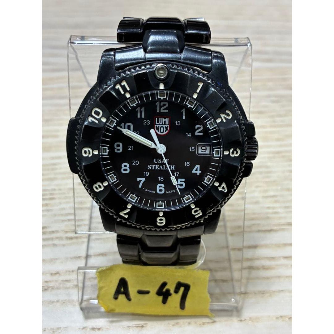 Used A-47 [Rare/Early model] Luminox F-117 Nighthawk Battery replaced