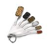 6-Piece Stainless Steel Measuring Spoon Set with Scale