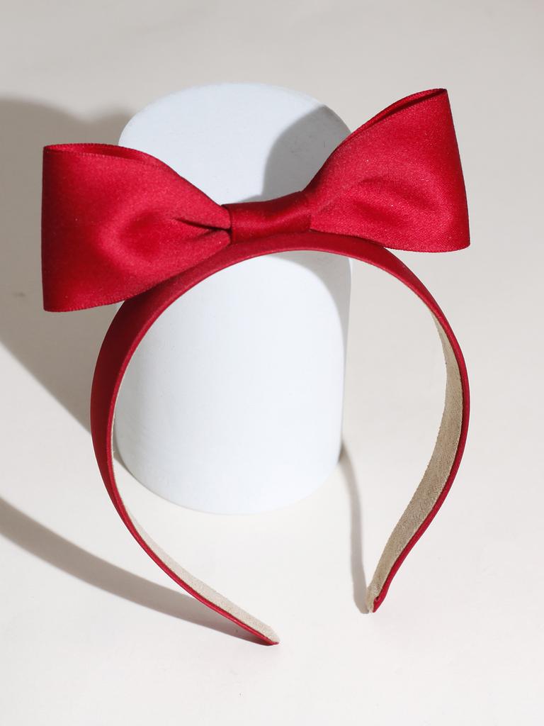 Lystrfac Solid Color Black Ribbon Bow Top Headband for Women Girls Fashion Bezel Female Hair Accessories