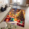 1pc Christmas Tree and Many Gifts Area Rug, Slip-Resistant, Easy-Clean, Stain-Resistant, Perfect for Cozy Living Rooms, Bedrooms, Kitchens,