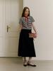 Mout Punching Lace Flare Skirt (Mout Black)