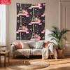 Paris Eiffel Tower Rose Pattern Wall Tapestry Romantic French Style Home Decor 2D Flat Printing