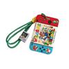 Cute Cartoon Character ID Card Holder, Name Holder, Pass Case, Employee ID Card Holder, KidsWomen's, Vertical, CommuterSchool, with Strap, Mario