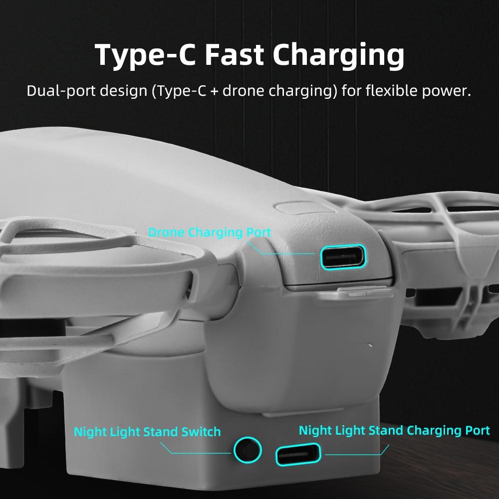 LED Night Light Stand For DJI NEO Increase Height Kickstand Night Lights Landing Gear Illuminated Kickstand Height Protector