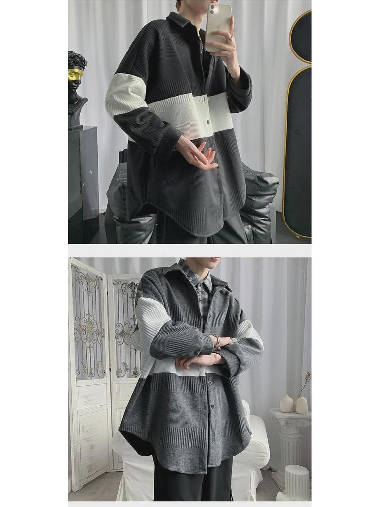 Herren Trendige Strickjacke im Hongkong-Stil - Locker, Schicker Frühling & Herbst Mantel 2023