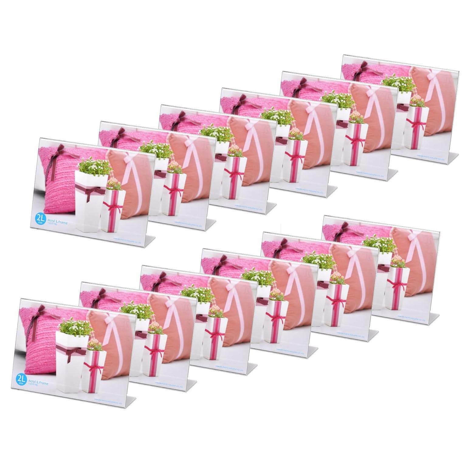 

Hakuba HAKUBA Photo Acrylic L 2L Set of 12 Purchase Photo POP Menu Stands Frames, Frames, Size, Horizontal, [Bulk Set] AMZFACL12-2LY Frames,